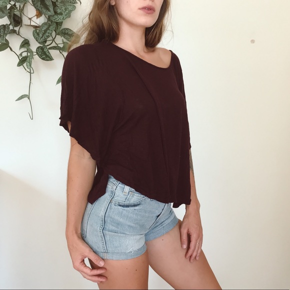 Plum cropped tee - Picture 3 of 8